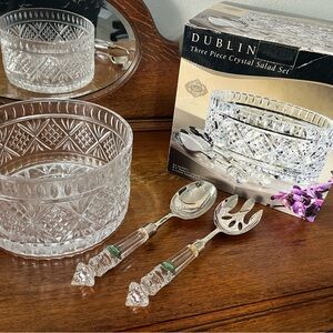 Crystal Salad Set - Clear